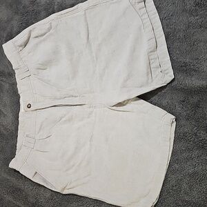 Beene Britches Men’s Linen Cotton Blend Sandstone Shorts Size 38